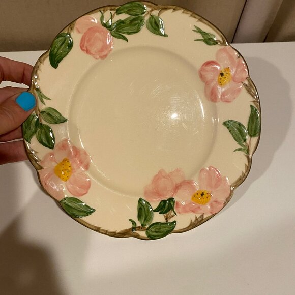 Franciscan Desert Rose 8 Hand Decorated Vintage Plate USA - Picture 1 of 3